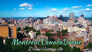 Montreal Canada | 4k drone view of Montreal Canada