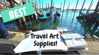 How to travel with art supplies | Can you fly with paints? | My travel art supplies