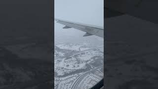 AI 187 Delhi to Toronto laning in Winter Storm Feb 2021 | Canadian Winter Storm