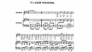 Stanisław Moniuszko - Pieśń wieczorna [Evening song] (Score)