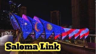 The best time to visit Saloma Bridge, Kuala Lumpur Saloma Link Bridge in Night time【Full Tour in 4k】