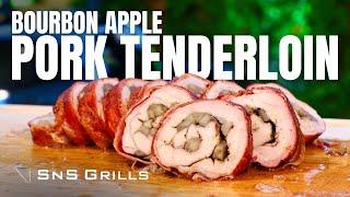 Bourbon Apple Stuffed Pork Tenderloin Recipe - Fall BBQ Recipes