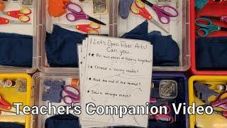 Teacher's Companion Video for OPENING FIBER ARTS in a TAB Art Classroom - Sewing Boot Camp