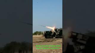 Made in India Pinaka Multi Barrel Rocket Launcher #majormadhankumar #indianarmy