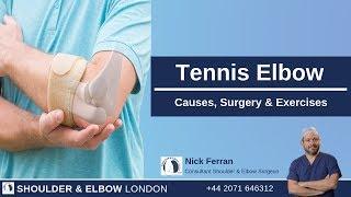 Tennis Elbow Treatment - Causes, Surgery, Exercises