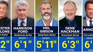 300 SENIOR Hollywood Actors REAL HEIGHT Revealed!