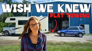 The TRUTH About Flat Towing a Car Behind an RV (Best Flat Tow Option)