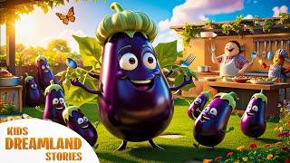 Eggplant, Eggplant, Purple and Round | 3D English Nursery Rhyme for Children | Fun Poem for Kids