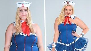 Plus-Size Women Try On One-Size Halloween Costumes