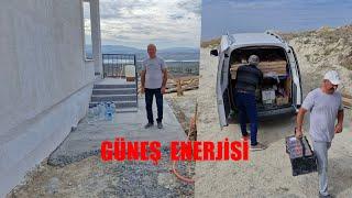 YENİ EVİMİZE GÜNEŞ ENERJİ SİSTEMİ KURMAK İÇİN GELDİLER