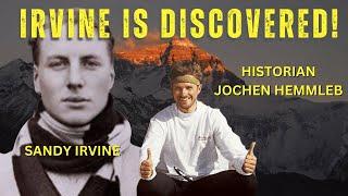 BREAKING NEWS: SANDY IRVINE'S Remains DISCOVERED! Historian Jochen Hemmleb