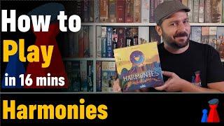 How to play Harmonies - Full teach + All modes - Peaky Boardgamer