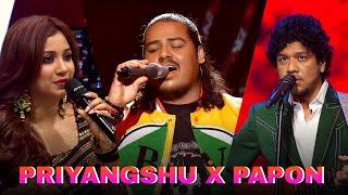 Priyangshu Dutta - Mon Maji Re, Sun Le Zara Full Performance in indian idol 15 ft. Papon Da