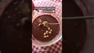 Yumurtasız sütsüz brownie