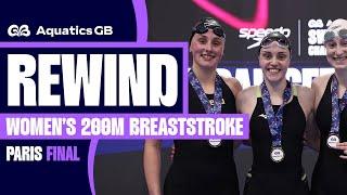 Hurricane Hanlon storms to GOLD | 200m Breaststroke Paris Final | AGB Swimming Championships 2024