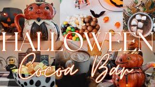   NEW  SIMPLE AND SPOOKY HALLOWEEN HOT COCOA BAR | HALLOWEEN DECORATE WITH ME 2024