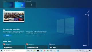 Create New Desktop and Move Apps on Windows 10