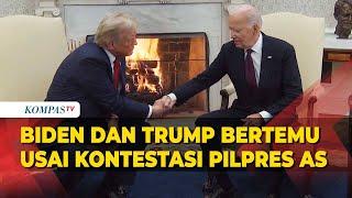 Donald Trump Bertemu Presiden AS Joe Biden di Gedung Putih usai Menang Pilpres AS