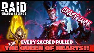 EVERY Sacred Shard Pulled for The QUEEN of HEARTS - A F2P Series | RAID: Shadow Legends