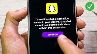 How to Allow access to camera on Snapchat | SOLVED Snapchat Camera Problem