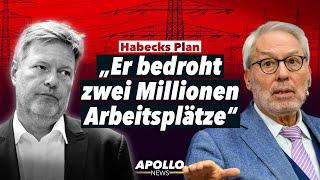 „Habecks neuer Energie-Hammer bedroht die ganze Industrie“: Fritz Vahrenholt im Interview