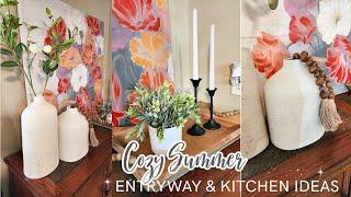 Summer Decorate with Me. Living Room Decorating Ideas. Relaxing Music.