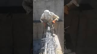 Concrete beam reinforcement آرماتور بندی تیر بتنی #shorts #civilengineering #iran #tictok