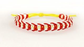 상큼 이중평매듭 팔찌 만들기│마크라메 매듭팔찌 DIY Macrame Knot Bracelet