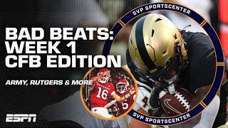 COLLEGE FOOTBALL BAD BEATS  Army's unnecessary TD & Rutgers TD at the last second | SC with SVP