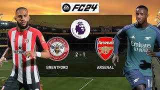 Brentford vs Arsenal - Premiere League 23/24 | FC 24 PC Gameplay 4K