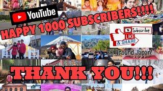 Happy 1000 Subscribers EK Around Japan!!!! THANK YOU