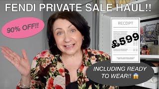 FENDI PRIVATE SALE HAUL!! | RTW 90% OFF!! | SIZING FAIL OR A BETTER EXPERIENCE THIS TIME?? 