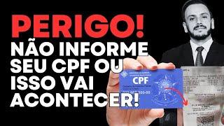 NÃO INFORME SEU CPF | NOVOS GOLPES ! DICAS PARA SABER SE ESTÃO USANDO E SE PROTEGER AGORA... 2024