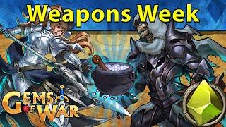 Gems of War: Event Objectives | Weapon Week, Blue Doom Polearm, and Duskbringer Component