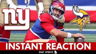 The Giants Must Bench Daniel Jones | Giants vs. Vikings INSTANT REACTION