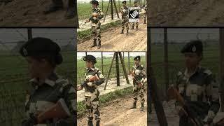 Women BSF personnel deployed at Indo-Pak Border in Amritsar ahead of Independence Day