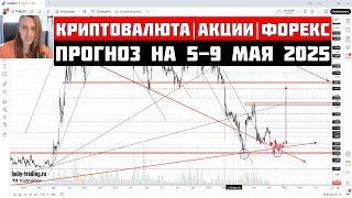 Прогноз Криптовалюты, Акций, Форекс на 5  - 9 мая 2025