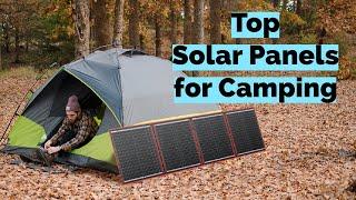 4 Best Portable solar Panels for camping in 2024