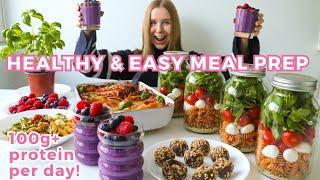 Healthy & High protein meal Prep | 100G+ Protein | overnight oats, healthy lasagna, ferrero bites…