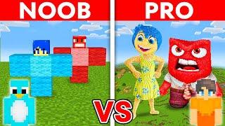 NOOB vs PRO: INSIDE OUT 2 HOUSE Build Challenge in Minecraft