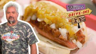 Guy Fieri Heads Back to *Bodacious* Hot Dog Food Truck | Diners, Drive-Ins and Dives | Food Network