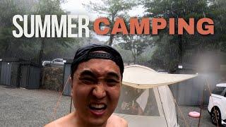  Surviving 35°C Heat at 아우내관광농원캠핑장 Aunae Premium Camping | Family Fun & Summer Camping Tips