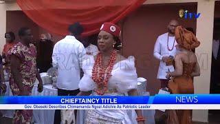 Chimamanda Ngozi Adichie Conferred With Chieftaincy Title as the Odeluwa of Aba