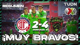 Resumen y goles | Toluca 2-4 Juárez | AP2023-J3 | Liga Mx | TUDN