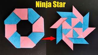 Paper Ninja Star | How to make a Paper Transforming Ninja Star | How to make a paper Ninja Star