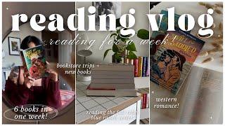 COZY READING VLOG  bookstore trips, 6 books in one week, book shopping, book reviews!