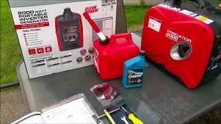 Harbor Freight Predator 2000 Watt Inverter Generator - Unboxing and Setup