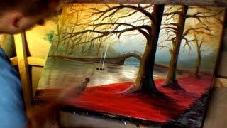 Jarduli Paintings - Under A Tree By The River - Oil Speedpainting Series