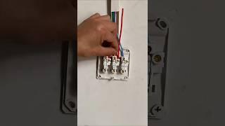 #Electrician #Switch and socket wiring method #Wire winding method and skills