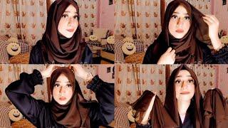 Quick Hijab Tutorial With Chiffon Georgette Scarf | Hijab Tutorial | Hira Noor